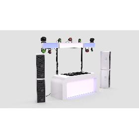 3D DJ Booth Stage
